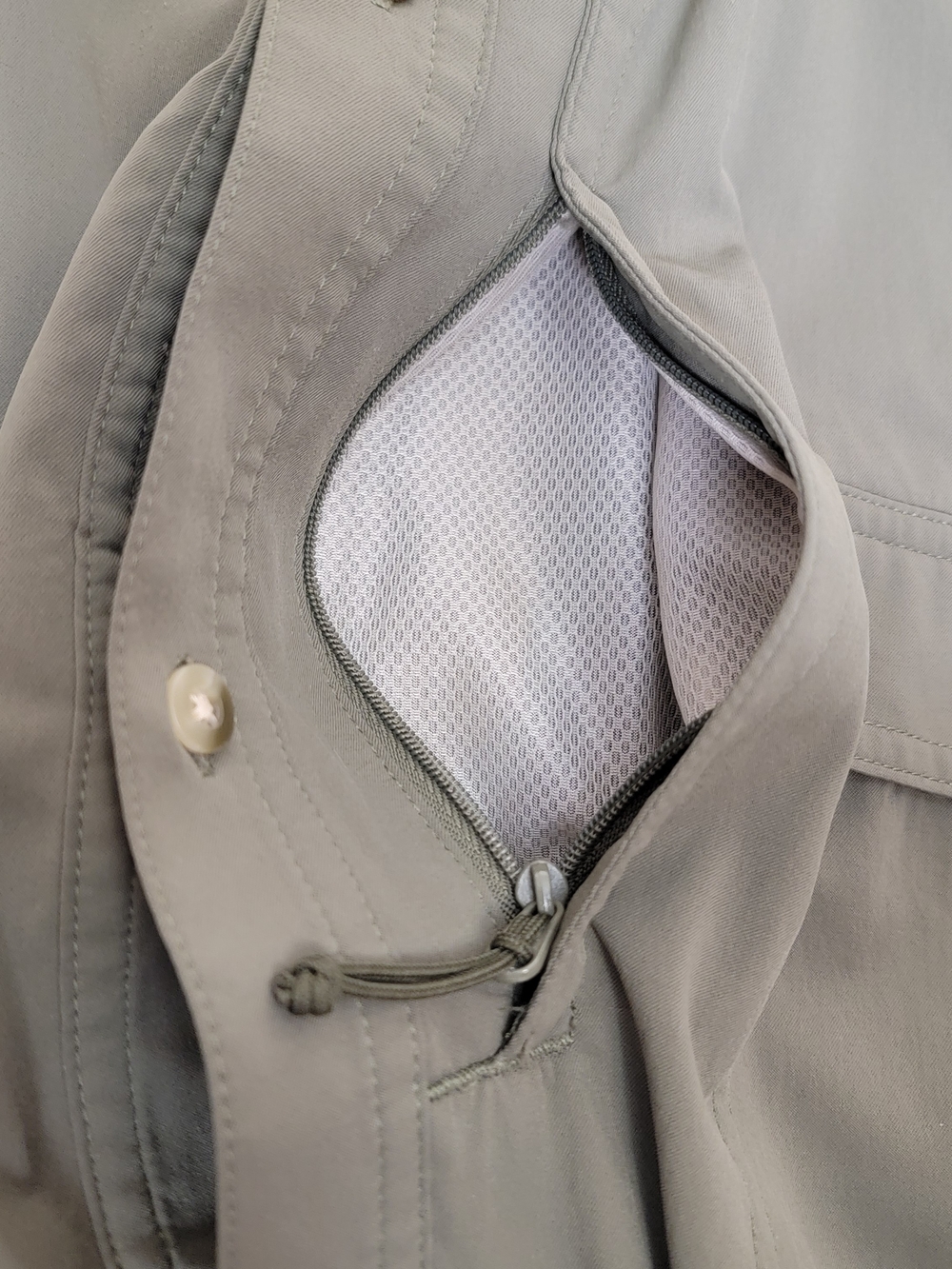 Poncho Men's 3XL Short Sleeve Shirt Magnetic Pockets Nylon Performance Outdoor - Picture 5 of 11
